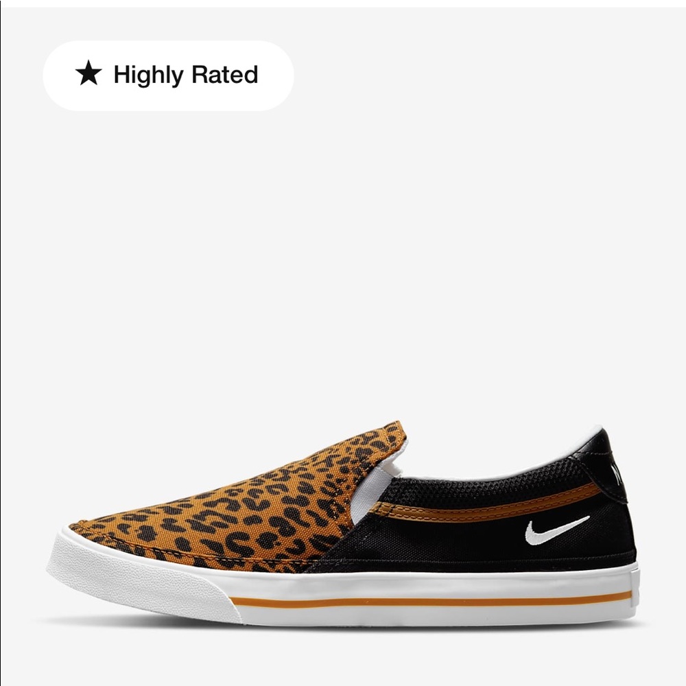 NEW IN BOX Nike Court Legacy Slip On’s - womens cheetah print